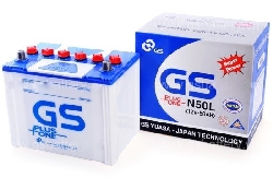 Ắc quy GS nước dùng cho ô tô 12V-50Ah (N50L)