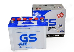Ắc quy GS nước dùng cho ô tô 12V-65Ah (NS70L)