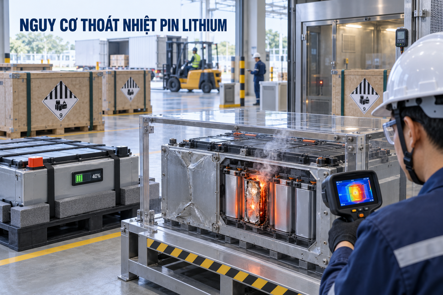 Nguy Cơ Đoản Mạch Và Cháy Nổ Nhiệt Của Ắc Quy Lithium