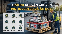 9 Rủi Ro Khi Vận Chuyển Pin, Inverter Và Ắc Quy