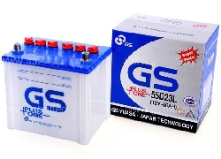 Ắc quy GS nước dùng cho ô tô 12V-60Ah (55D23R/L)