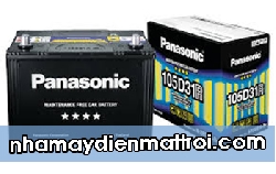 Ắc quy Panasonic khô 12V-80Ah (N-100D31L/R-BA ĐEN)