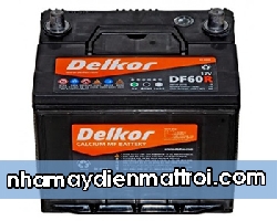 Bình Ắc quy Delkor 12V-60Ah (DF60R)