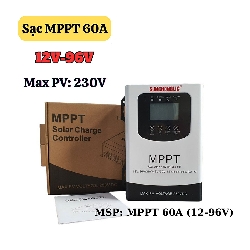 Điều khiển sạc MPPT 60A điện áp từ 12V-96V Max PV 230V hãng Sunchonglic 