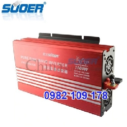 Inverter chuyển điện sin chuẩn 1500w 24V lên 220V hiệu suất cao 