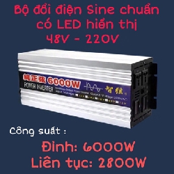Inverter sin chuẩn 6000W 48V sang 220V