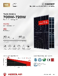 Tấm pin năng lượng mặt trời AE Solar 700W, công nghệ hai mặt kính